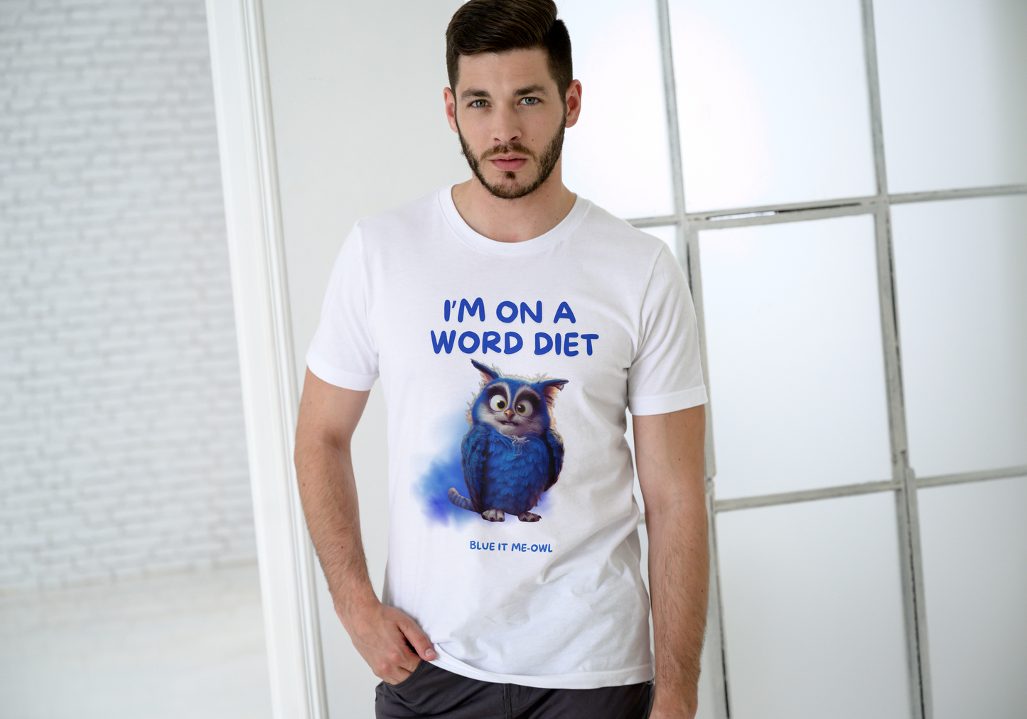 Word Diet Premium ADULT Unisex Crewneck Graphic T-shirt